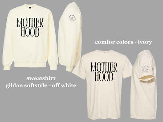 MOTHERHOOD SHIRT OR SWEATSHIRT - IVORY/OFF WHITE