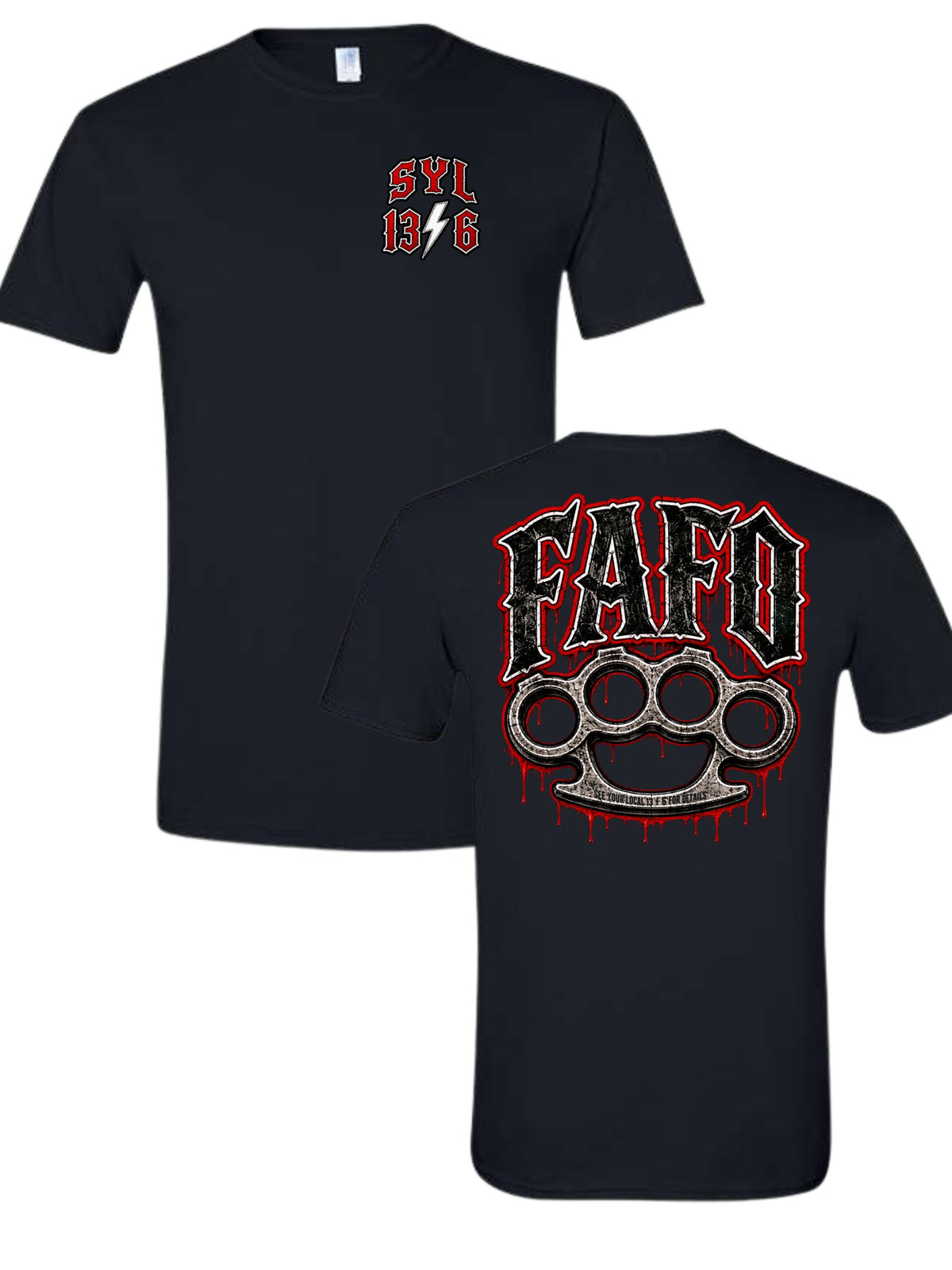 SYL 13/6 KNUCKLES 2.0 BLACK TEE