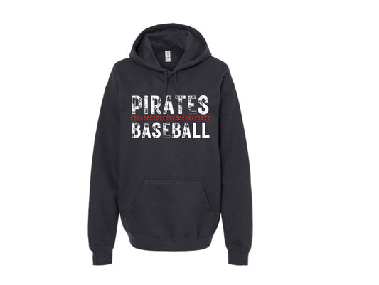 UNISEX HOODIE PIRATE BASEBALL SEAM