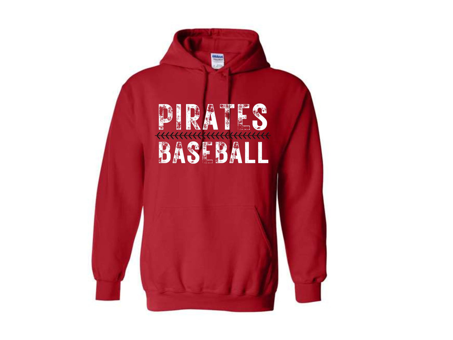 UNISEX HOODIE PIRATE BASEBALL SEAM