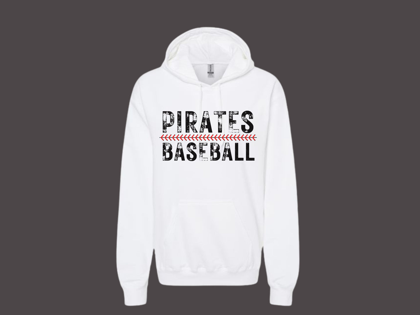 UNISEX HOODIE PIRATE BASEBALL SEAM