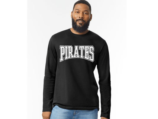 UNISEX LONG SLEEVE OUTLINE PIRATE
