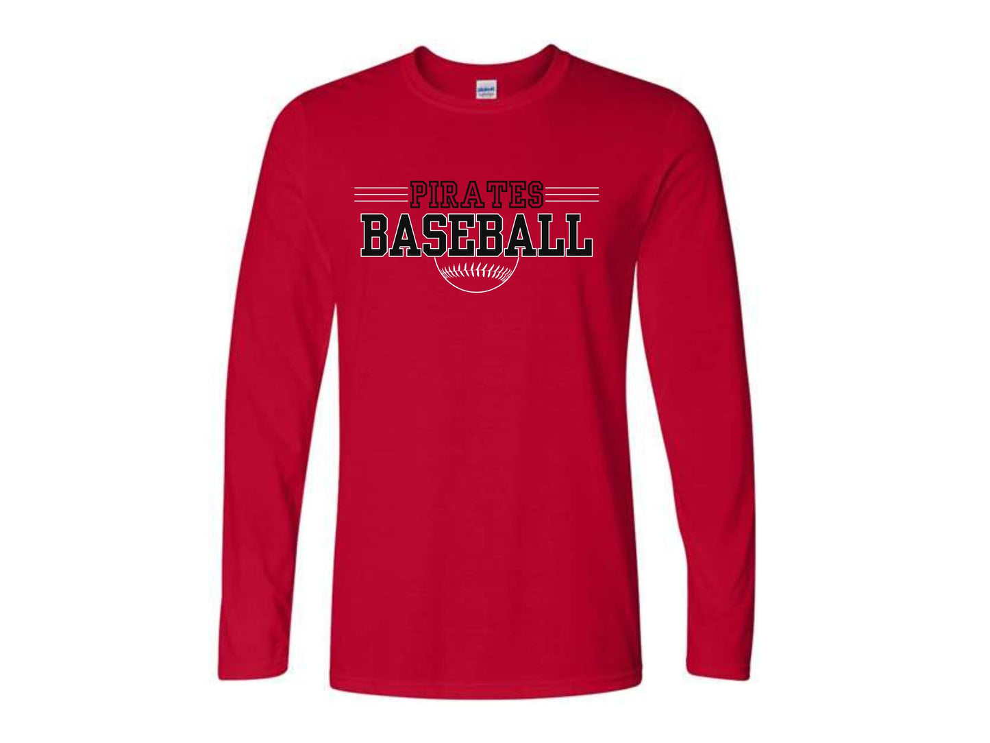 UNISEX LONG SLEEVE PIRATE BASEBALL SHIRT