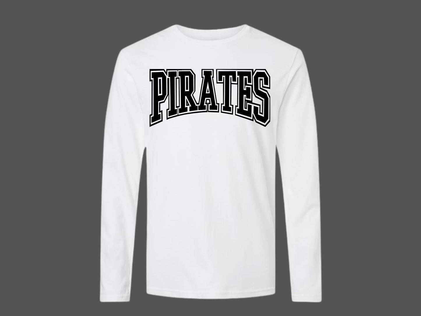 UNISEX LONG SLEEVE OUTLINE PIRATE