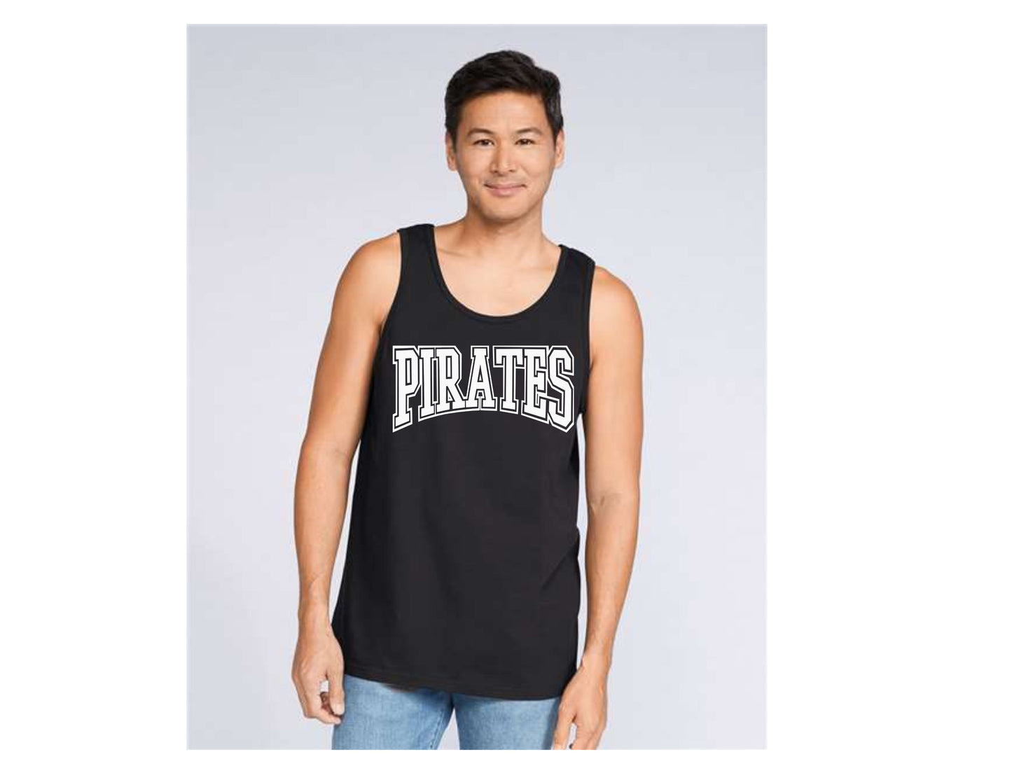 MENS TANK TOP PIRATES OUTLINED