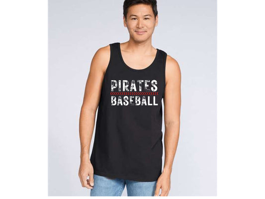 MENS TANK TOP PIRATE BASEBALL SEAMS