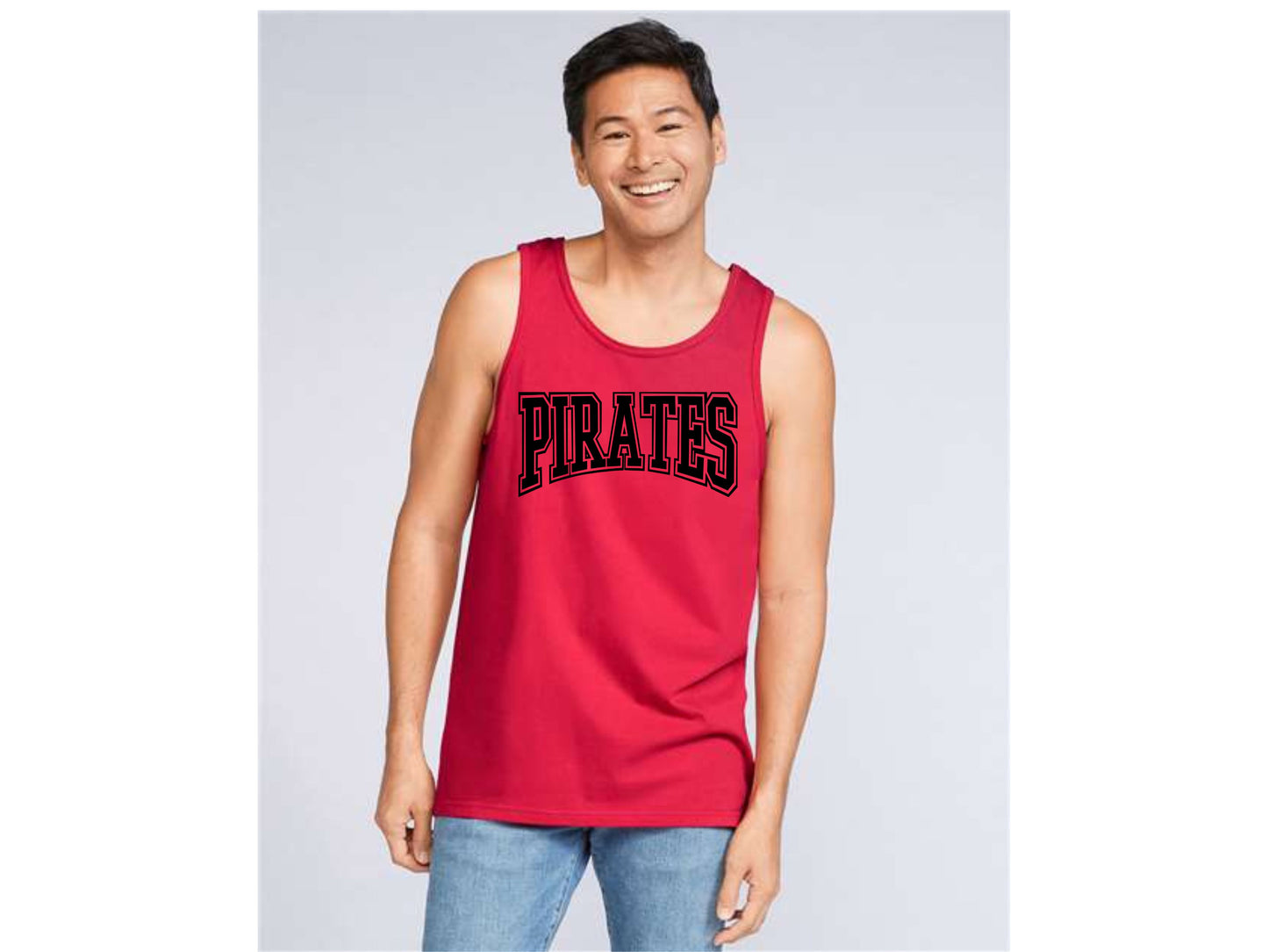 MENS TANK TOP PIRATES OUTLINED