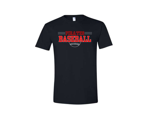 UNISEX SHORT SLEEVE SHIRT PIRATE BASEBALL