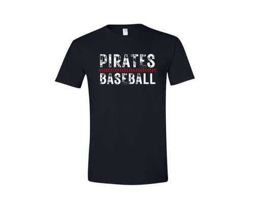 UNISEX SHORT SLEEVE SHIRT PIRATE BASEBALL SEAM