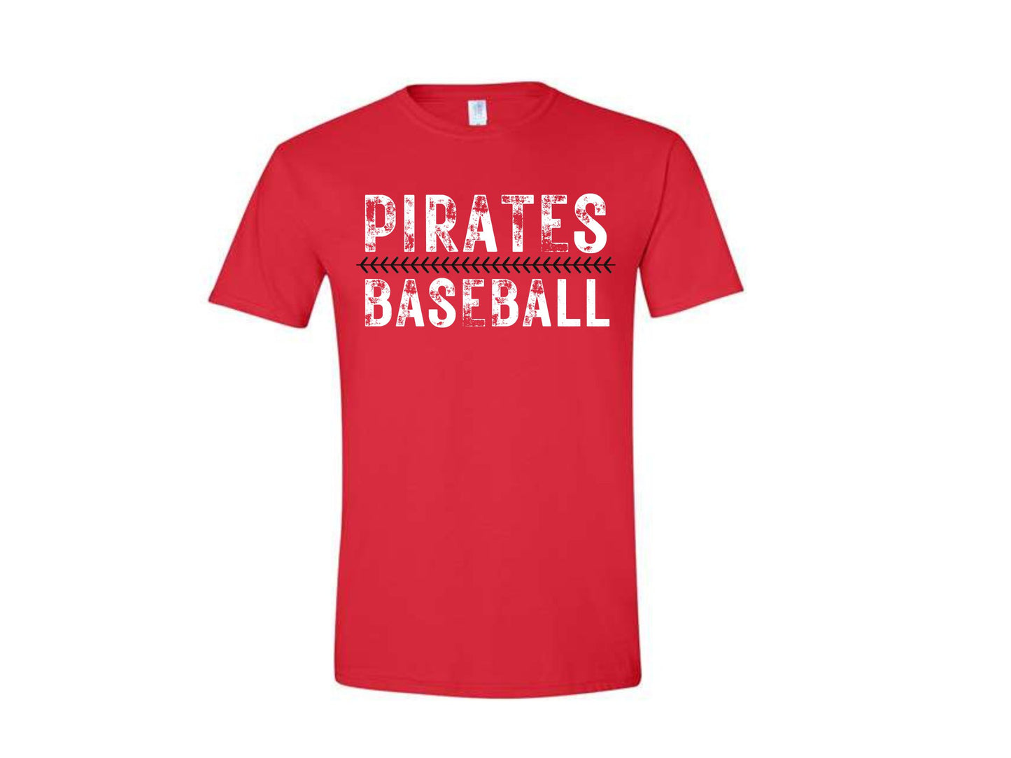 UNISEX SHORT SLEEVE SHIRT PIRATE BASEBALL SEAM