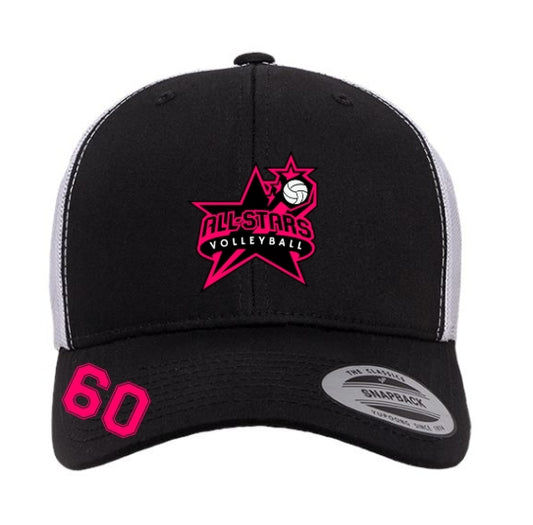 ALL-STAR BLACK CURVED ADJUSTABLE HAT