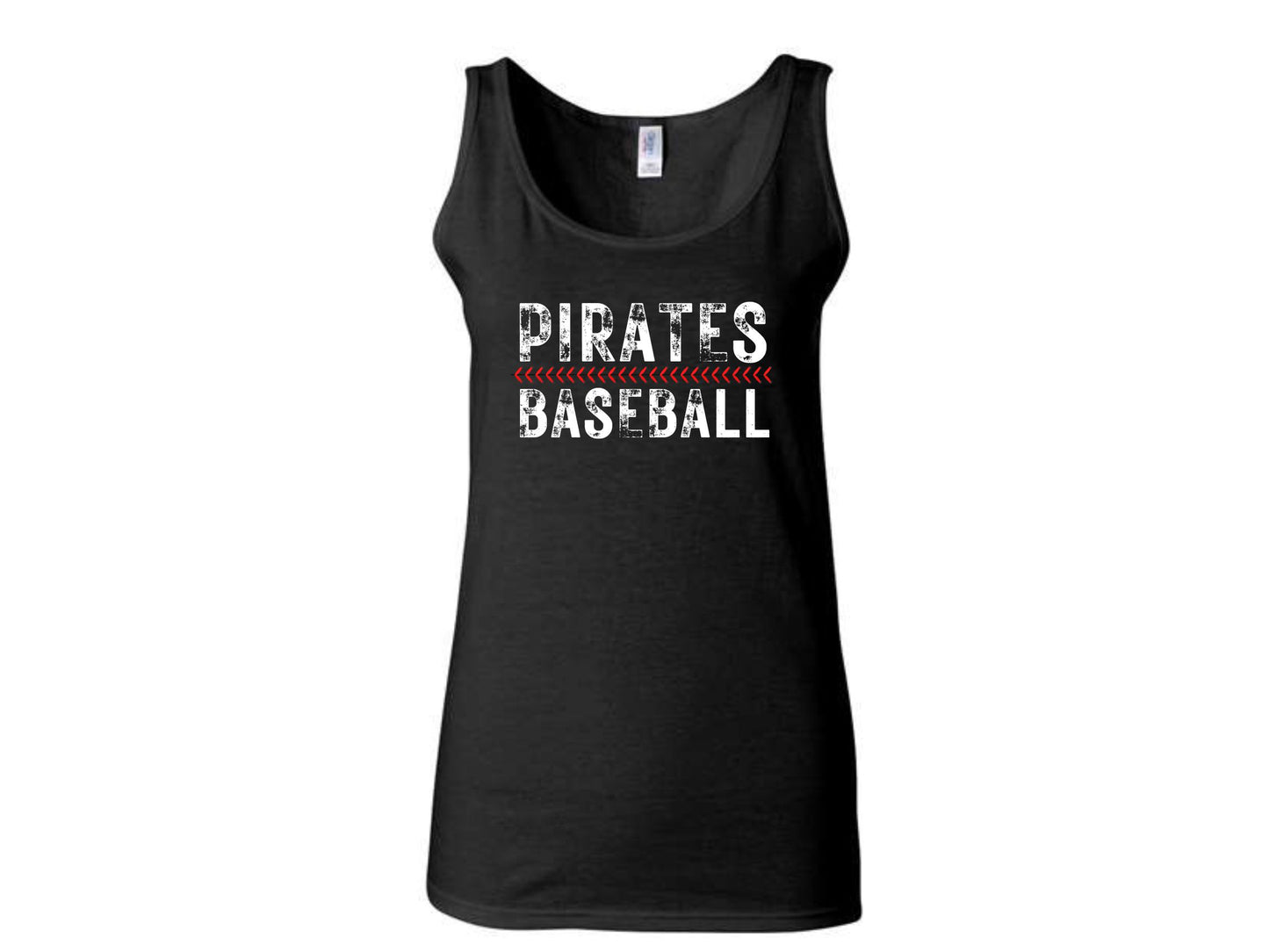 WOMENS TANK TOP PIRATE BASEBALL SEAMS
