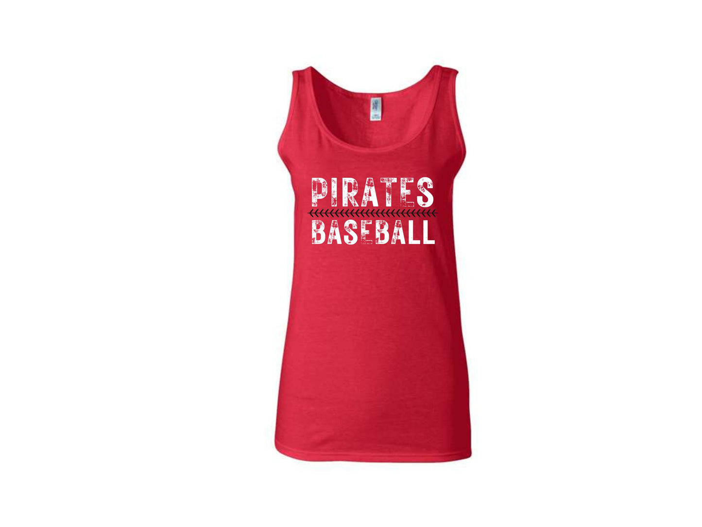 WOMENS TANK TOP PIRATE BASEBALL SEAMS