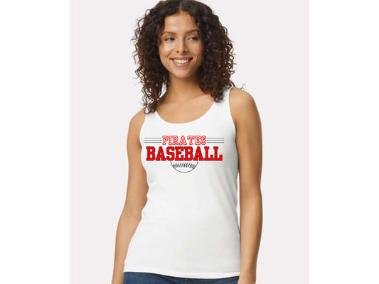 WOMENS TANK TOP PIRATE BASEBALL