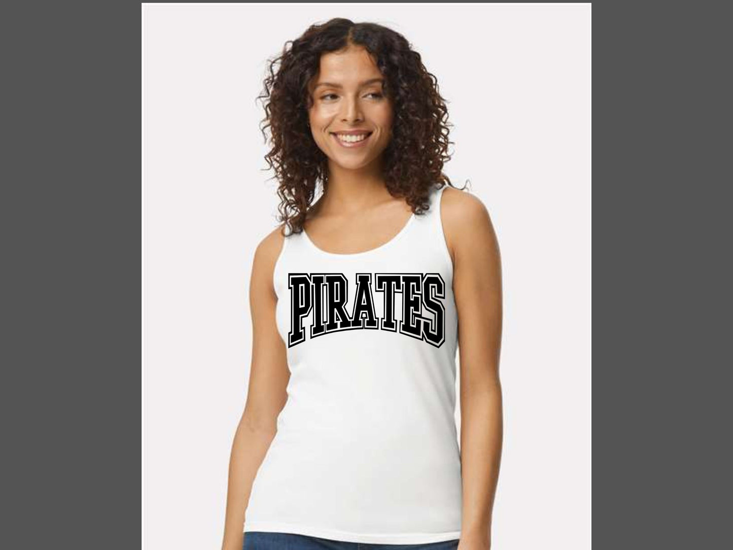 WOMENS TANK TOP PIRATES OUTLINED