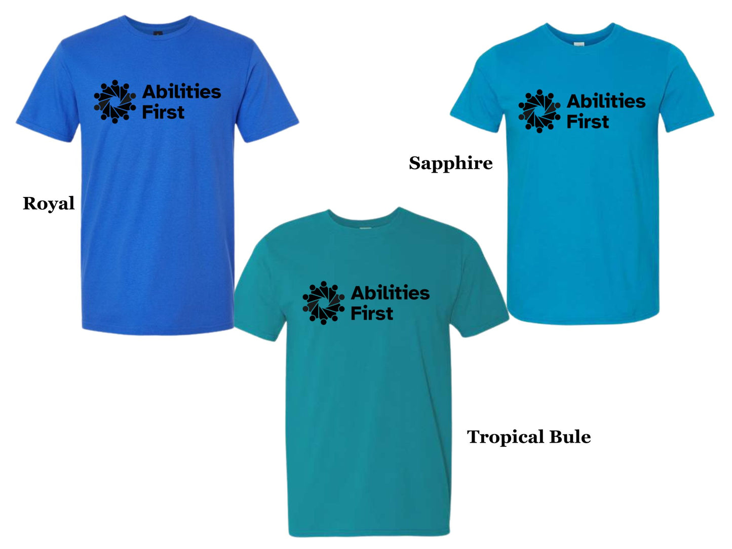 ABILITIES FIRST SHIRT - BLACK LOGO