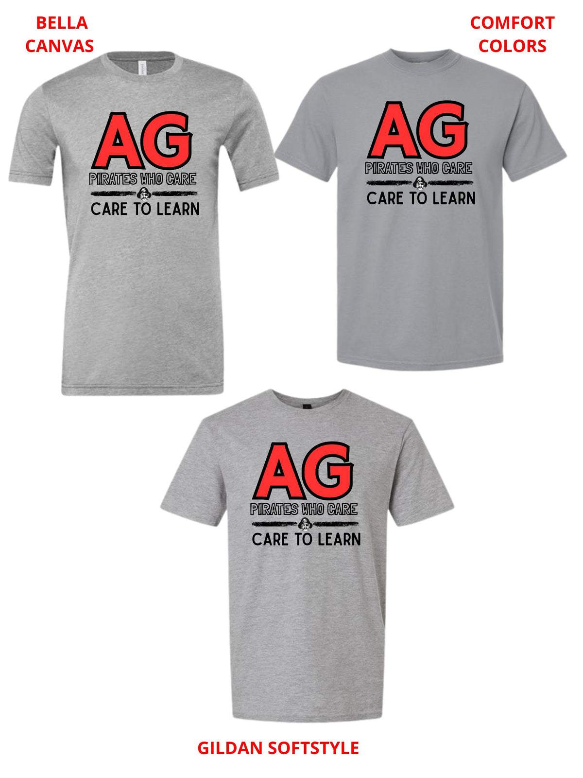 CARE TO LEARN BELLA CANVAS SHIRT YOUTH & UNISEX