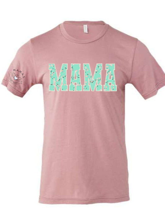 SPRING FORAL MAMA, ORCHID SHORT SLEEVE SHIRT
