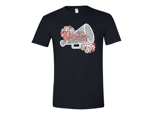 PIRATES CHEER PRINTED GLITTER