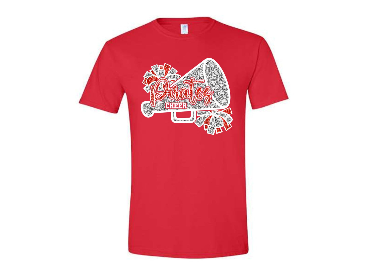 PIRATES CHEER PRINTED GLITTER