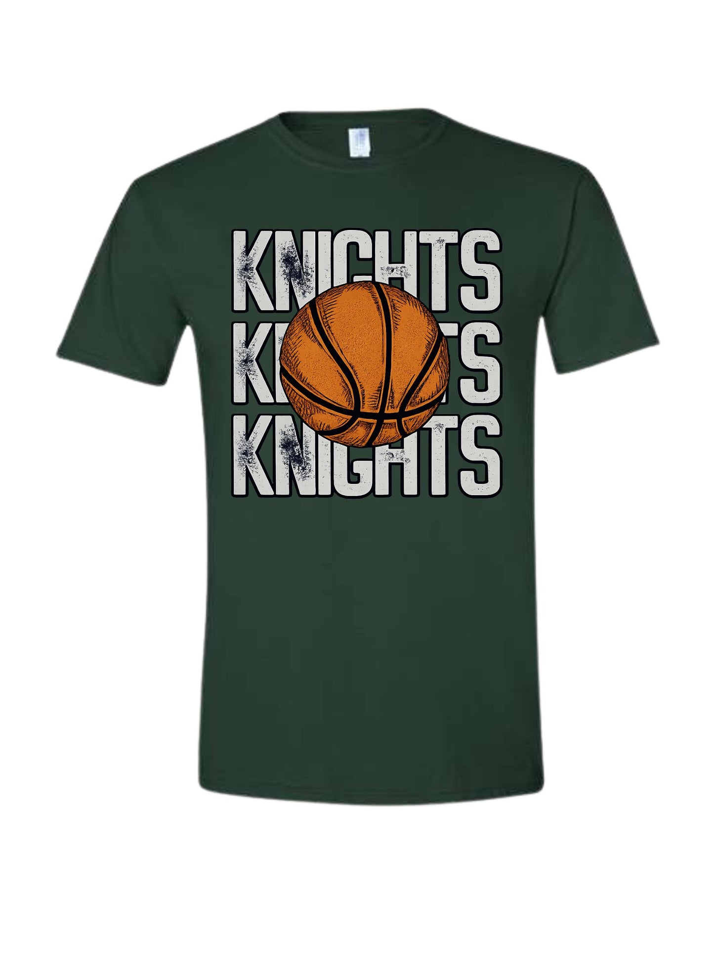 all white knights basketball design