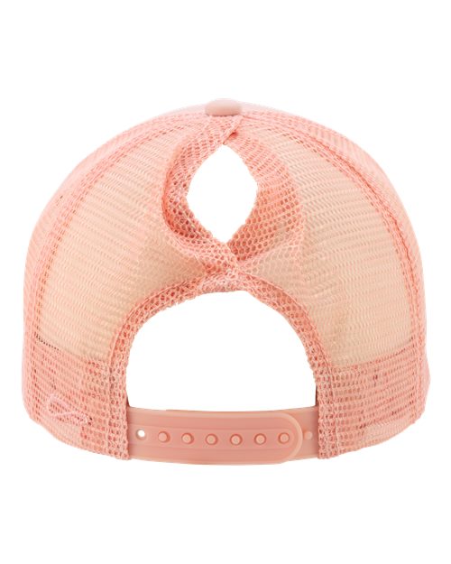 PONYTAIL FOAM TRUCKER HAT -F CANCER