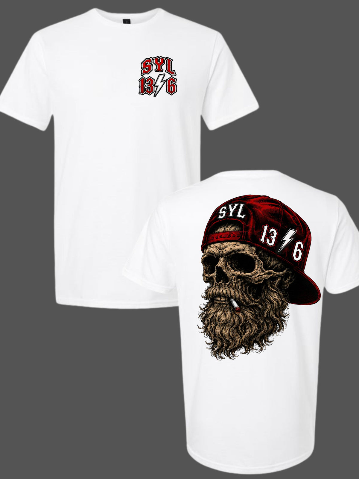SYL 13/6 BEARD WHITE TEE