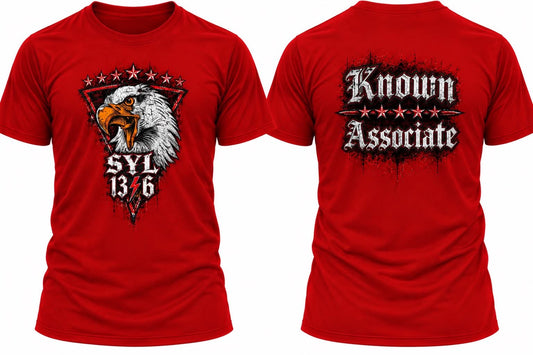 SYL 13/6 EAGLE KNOWN ASSOCIATE RED SHIRT