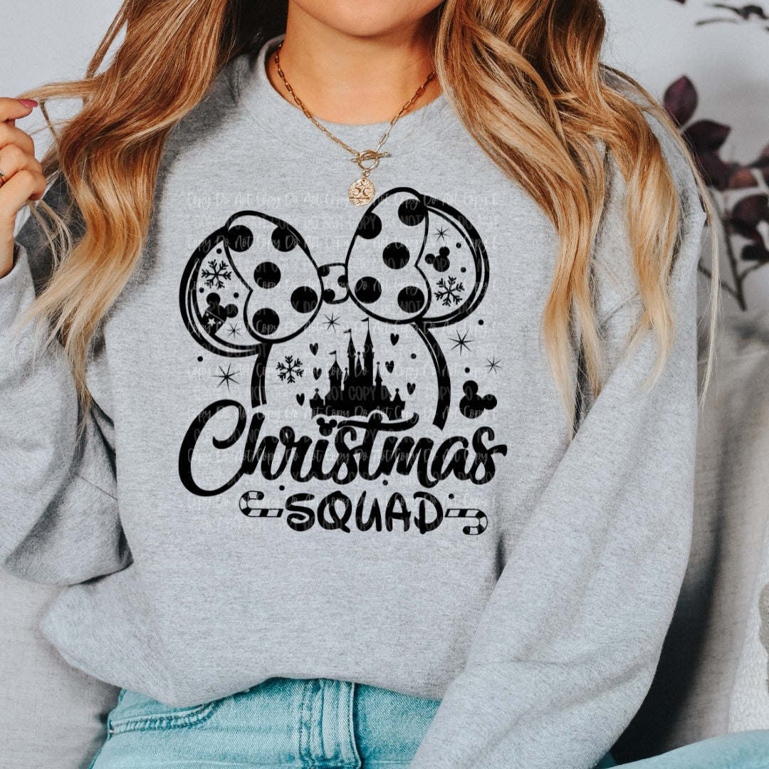 WED SHIRT SPECIAL - CHRISTMAS SQUAD MINNIE EARS