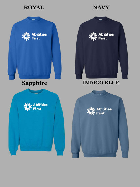 ABILITIES FIRST SWEATSHIRT WHITE LOGO