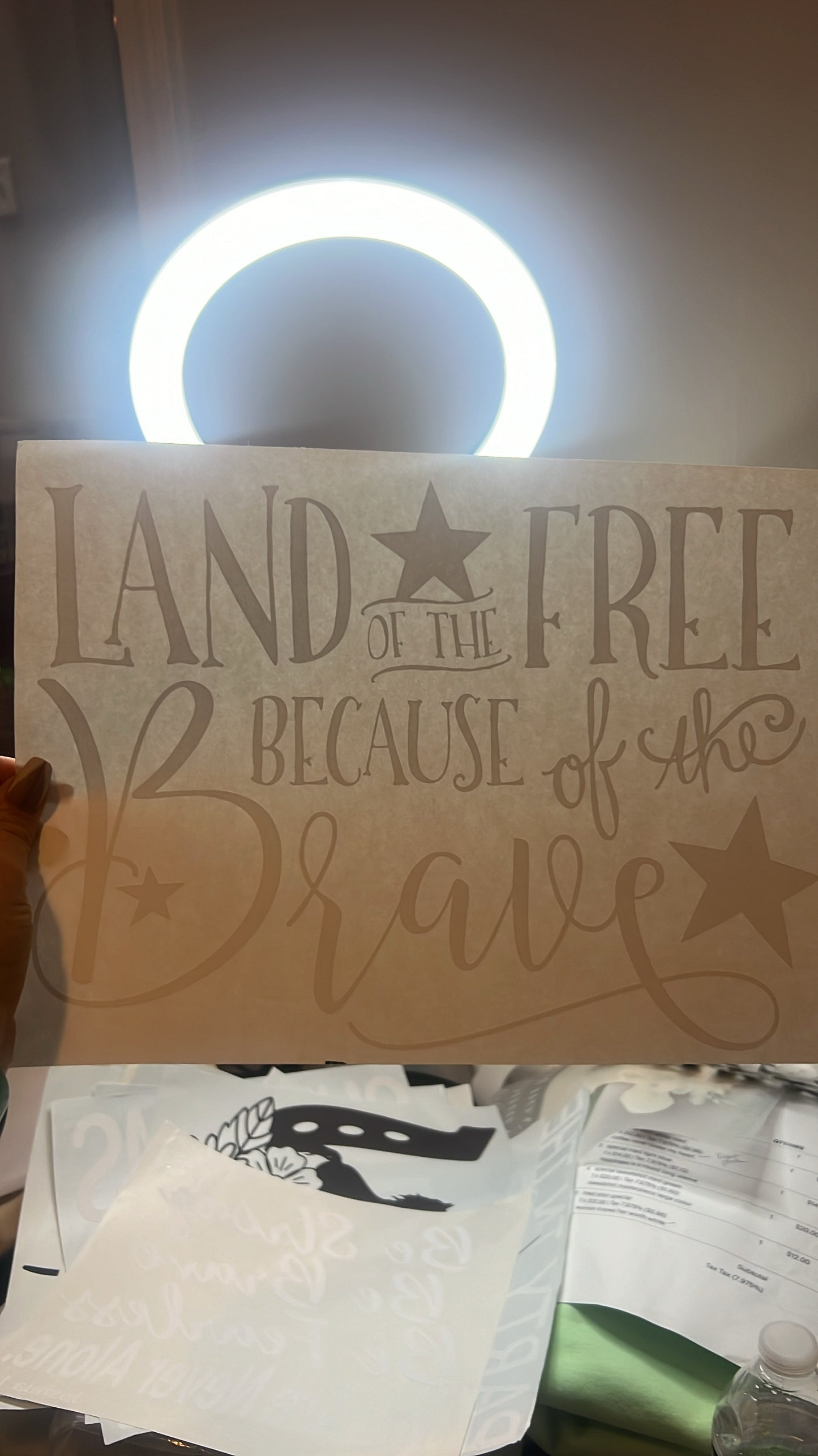 Screen print land of the free