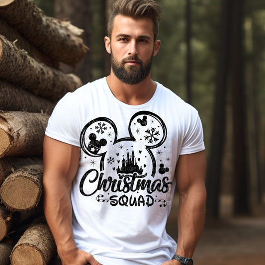 WED SHIRT SPECIAL -CHRISTMAS SQUAD MICKEY EARS