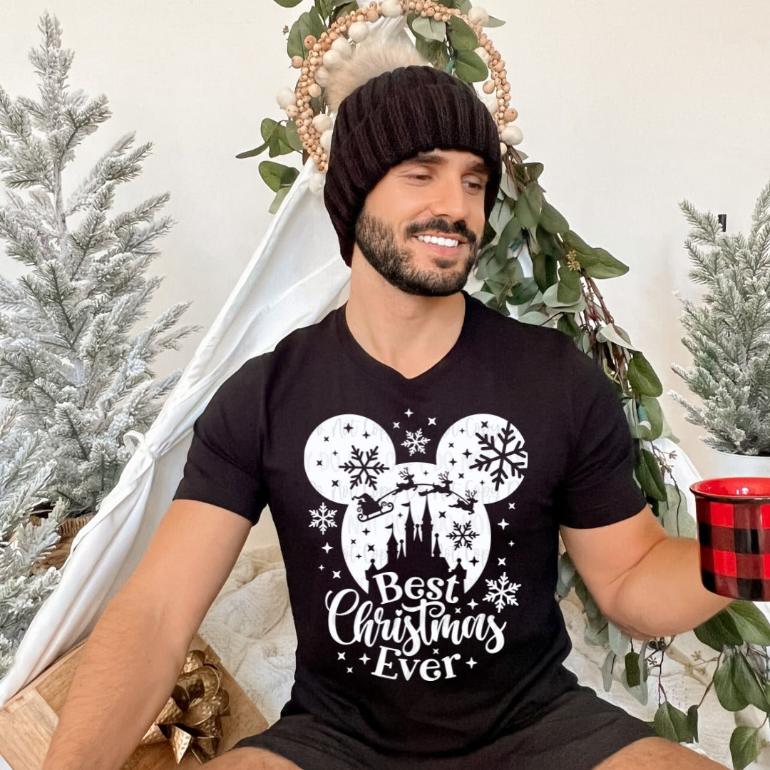 WED SHIRT SPECIAL - BEST CHRISTMAS EVER MICKEY EARS