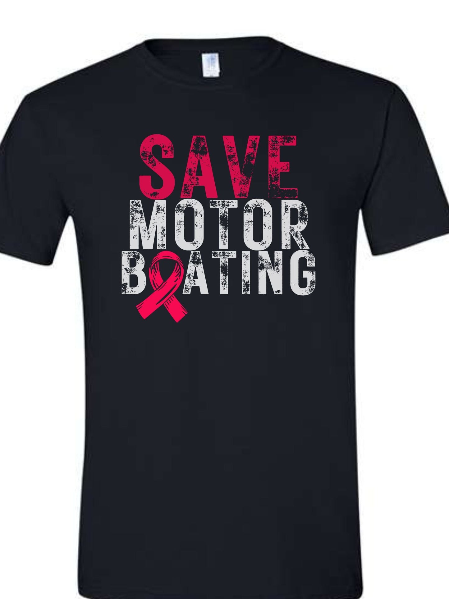 SAVE MOTOR BOATING BLACK SHIRT OR SWEATSHIRT