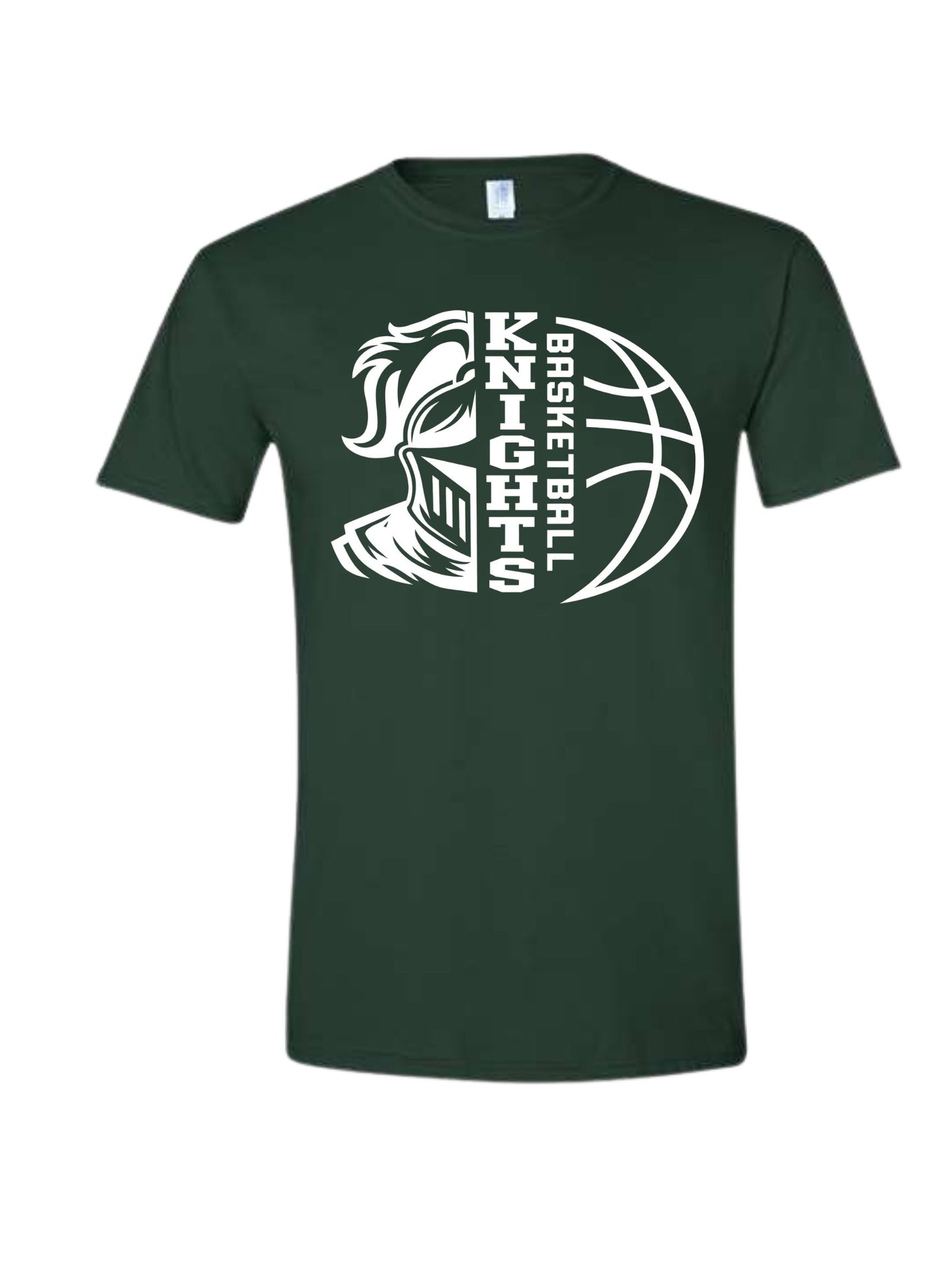 all white knights basketball design