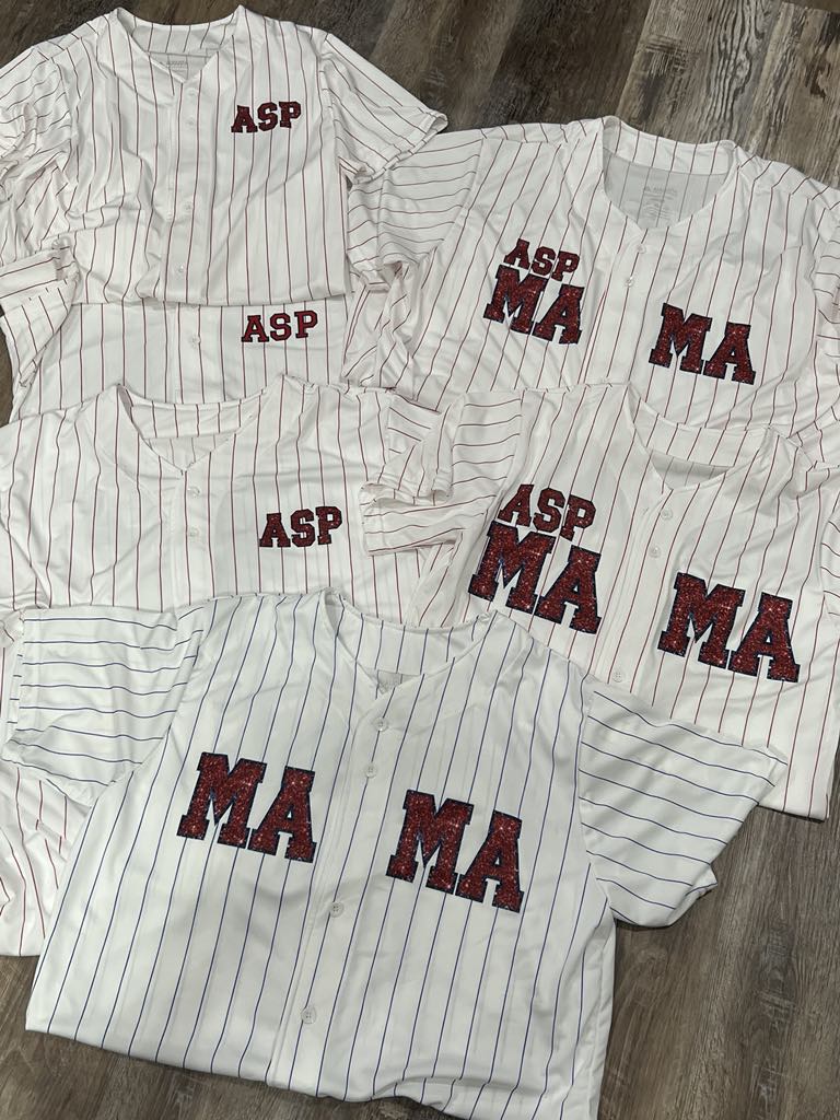 ASP, MAMA, CUSTOM BACK JERSEYS