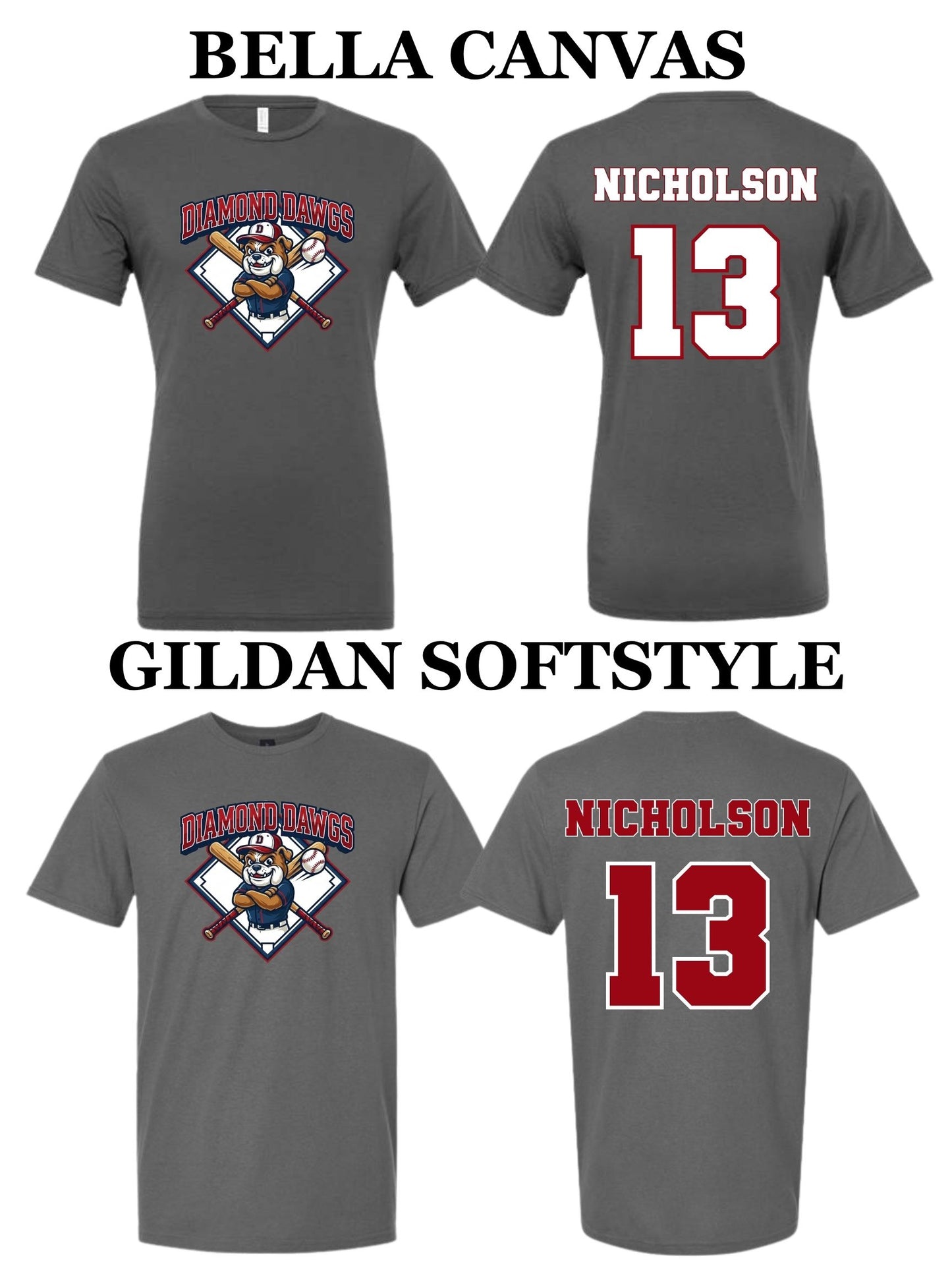 Diamond Dawgs Dark Grey Shirts