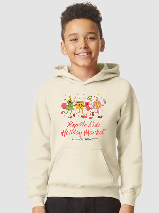 REPMO KIDS HOLIDAY MARKET YOUTH & ADULT HOODIE