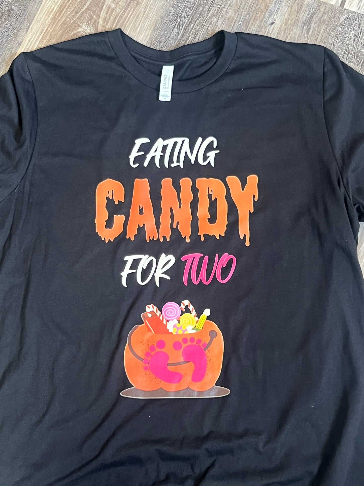 Eating candy for two unisex oversized shirt