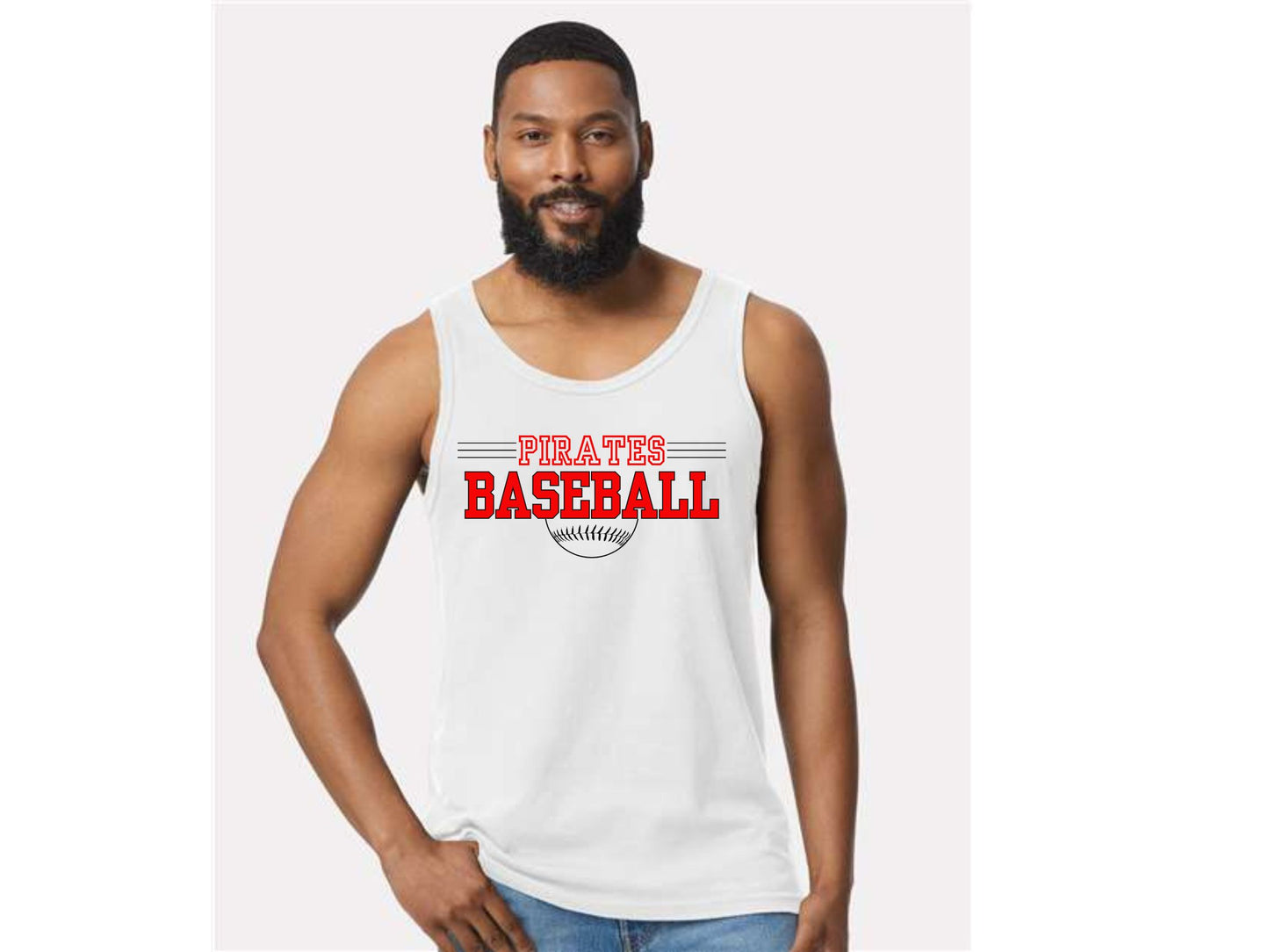 MENS TANK TOP PIRATE BASEBALL