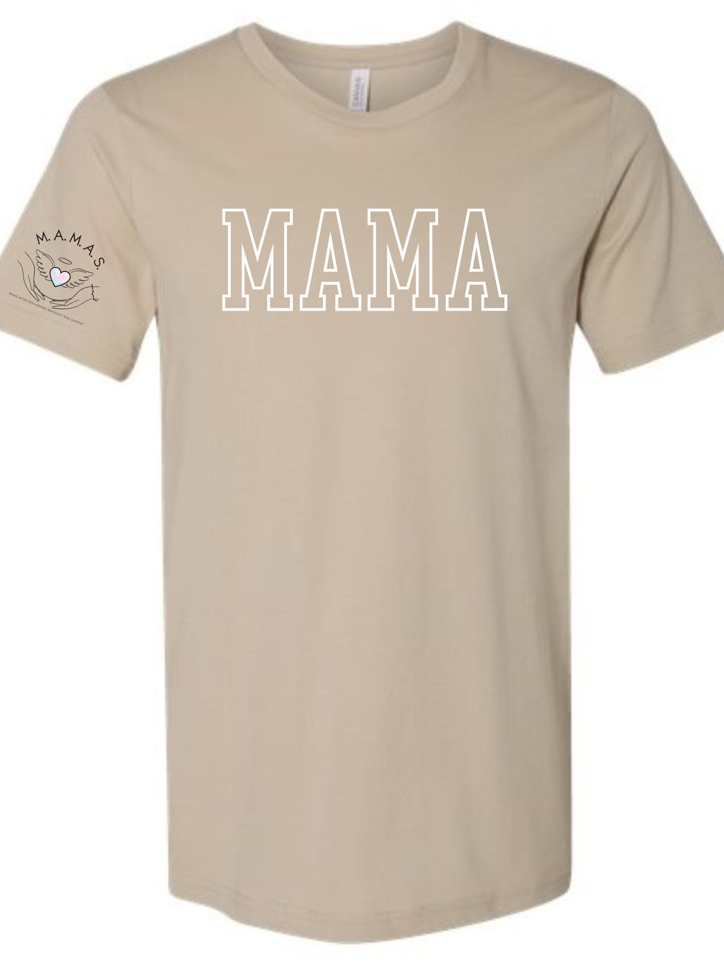 MAMA OUTLINED SHIRT OR SWEATSHIRT - TAN