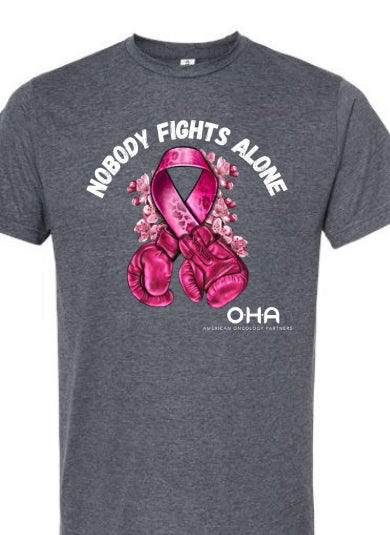 PINK GLOVES NOBODY FIGHTS ALONE SHIRT