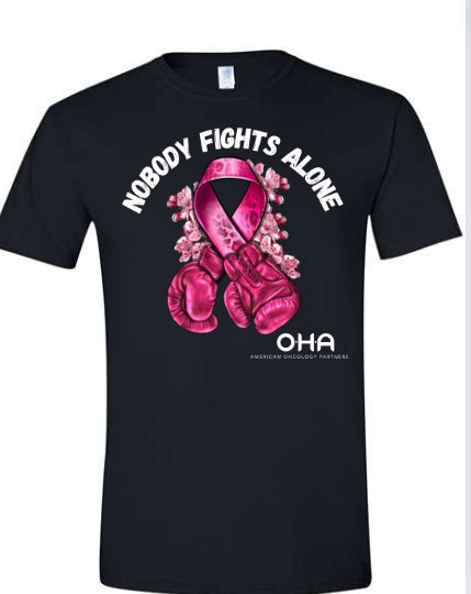 PINK GLOVES NOBODY FIGHTS ALONE SHIRT