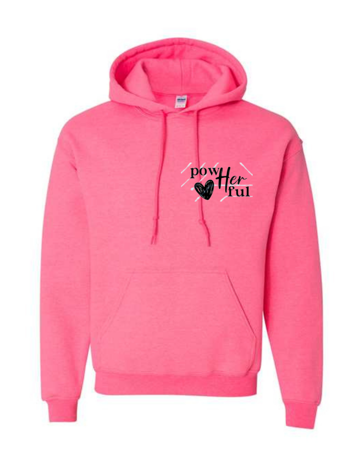 powHERful pocket design - back she overcame everything HOODIE