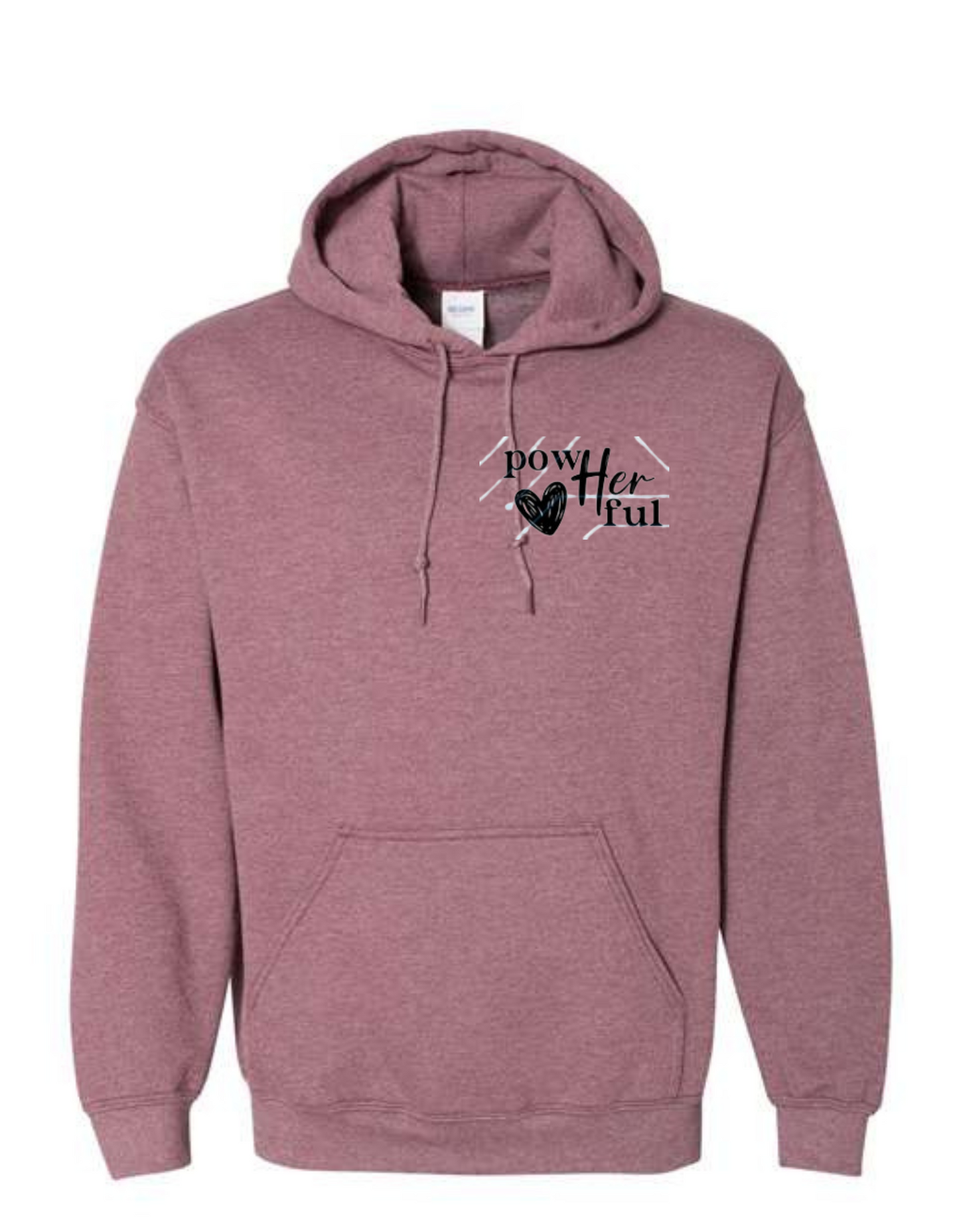 powHERful pocket design - back she overcame everything HOODIE