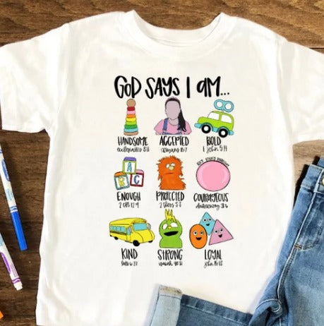 God says I am youth shirt - Toy Theme