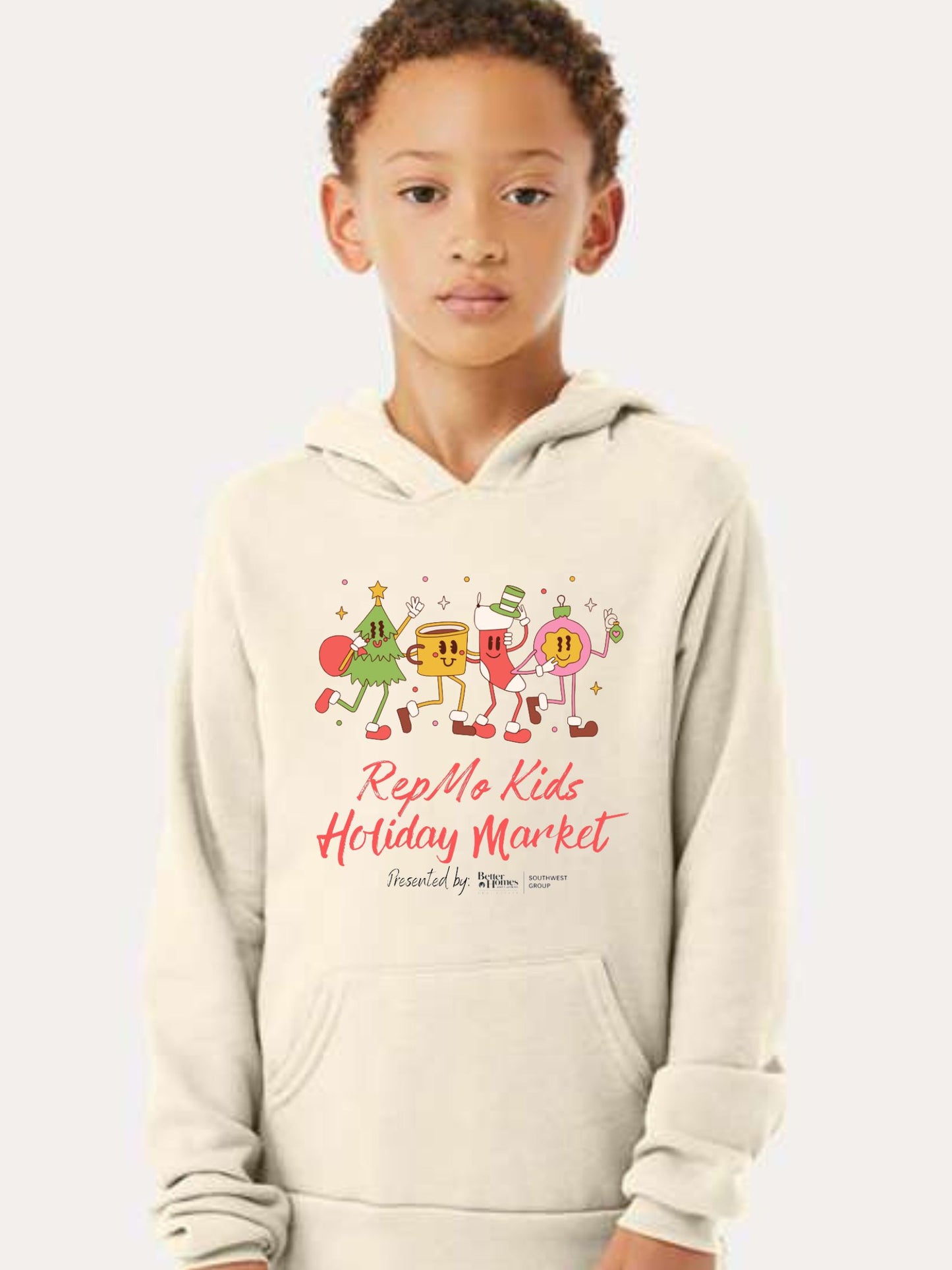 REPMO KIDS HOLIDAY MARKET YOUTH & ADULT HOODIE