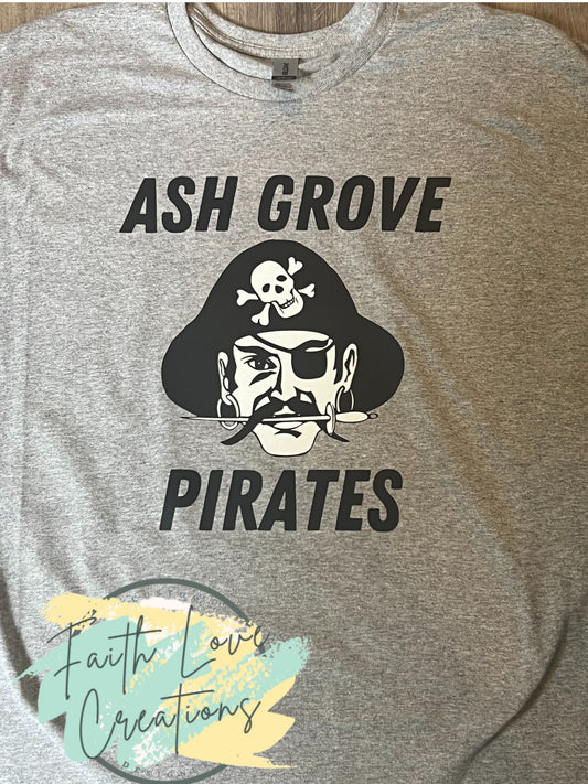 Ash Grove logo Pirates Shirt - Adult