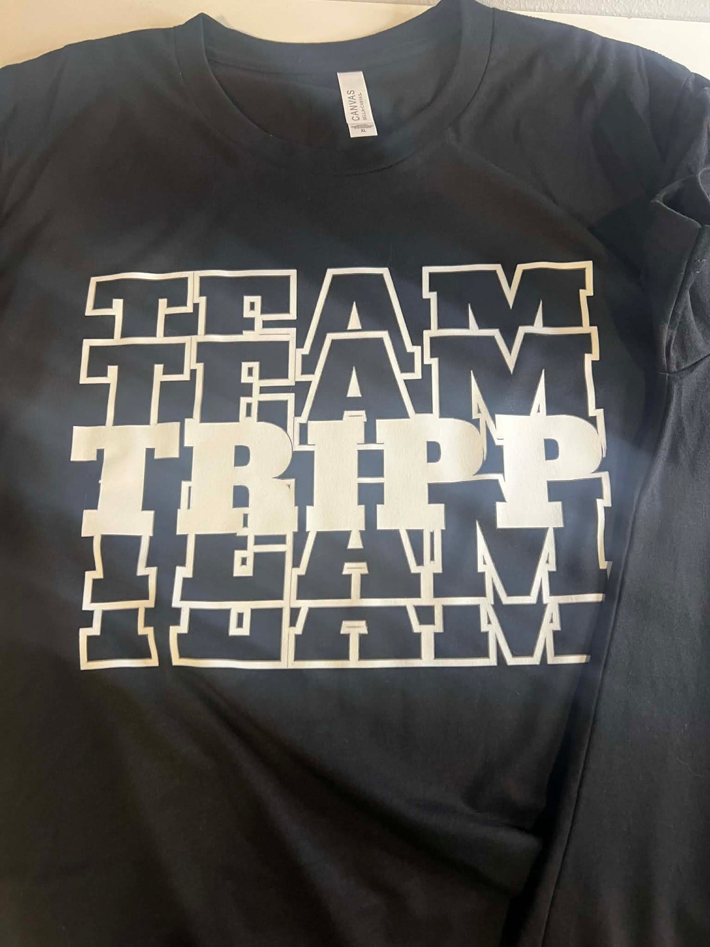 NEW TEAM TRIPP BLACK SHIRT WITH TRIPPS PIC ON BACK