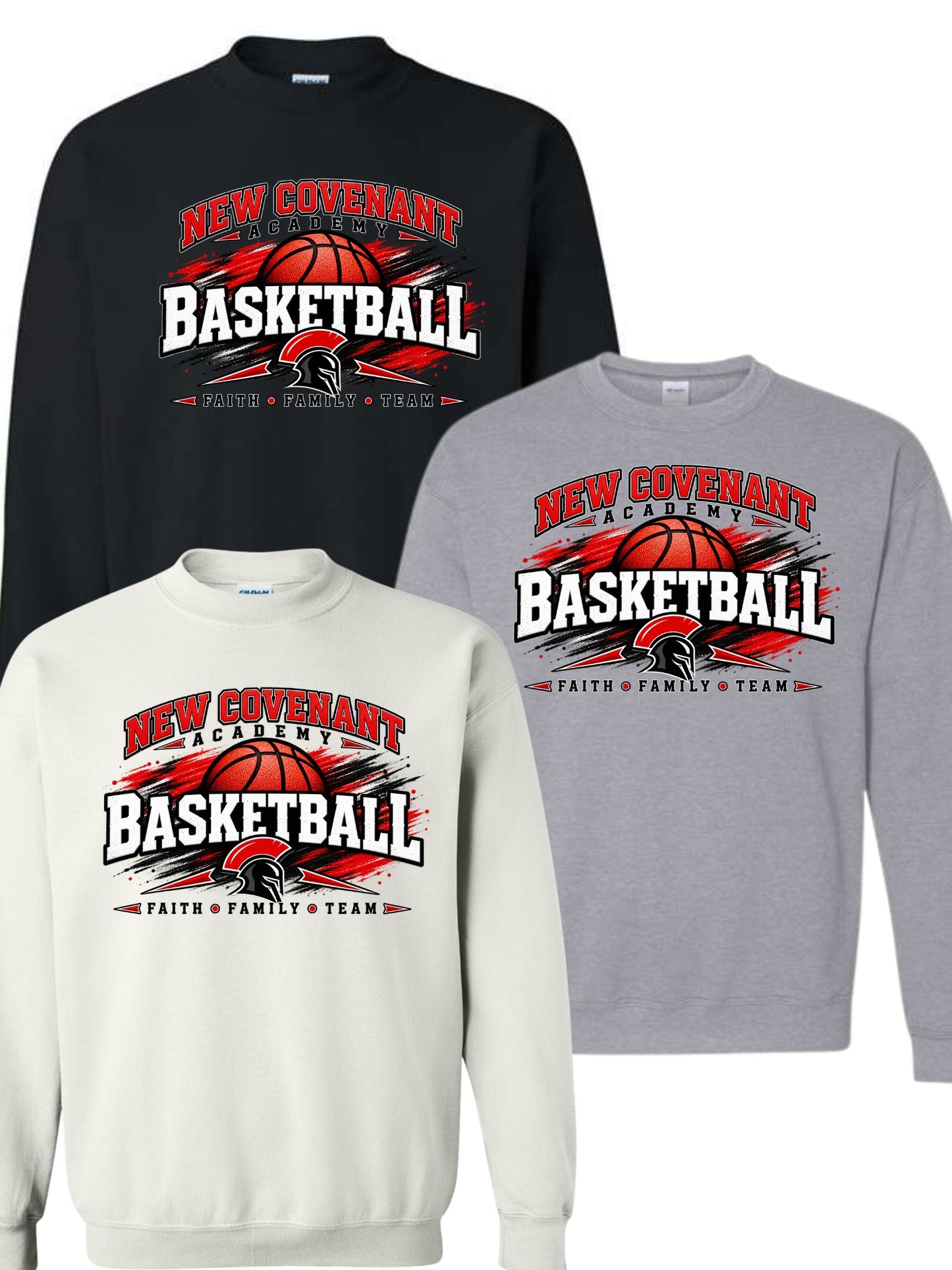 NCA BASKETBALL WITH MASCOT SWEATSHIRT
